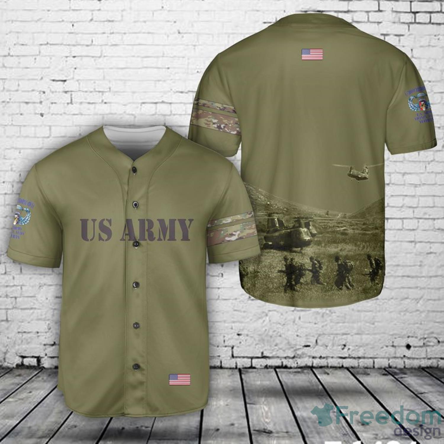 1940s WWII Military Baseball Shirt - AIEA NH