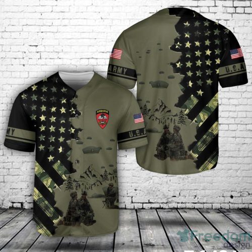 US Army 555th Parachute Infantry Battalion Triple Nickles Baseball Jersey Shirt Sport Gift For Men And Women - US Army 555th Parachute Infantry Battalion Triple Nickles Baseball Jersey NLSI2908PD01