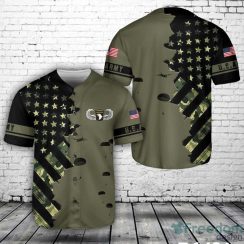 US Army Paratroopers With The 101st Airborne Division Parachute Baseball Jersey Shirt Sport Gift For Men And Women