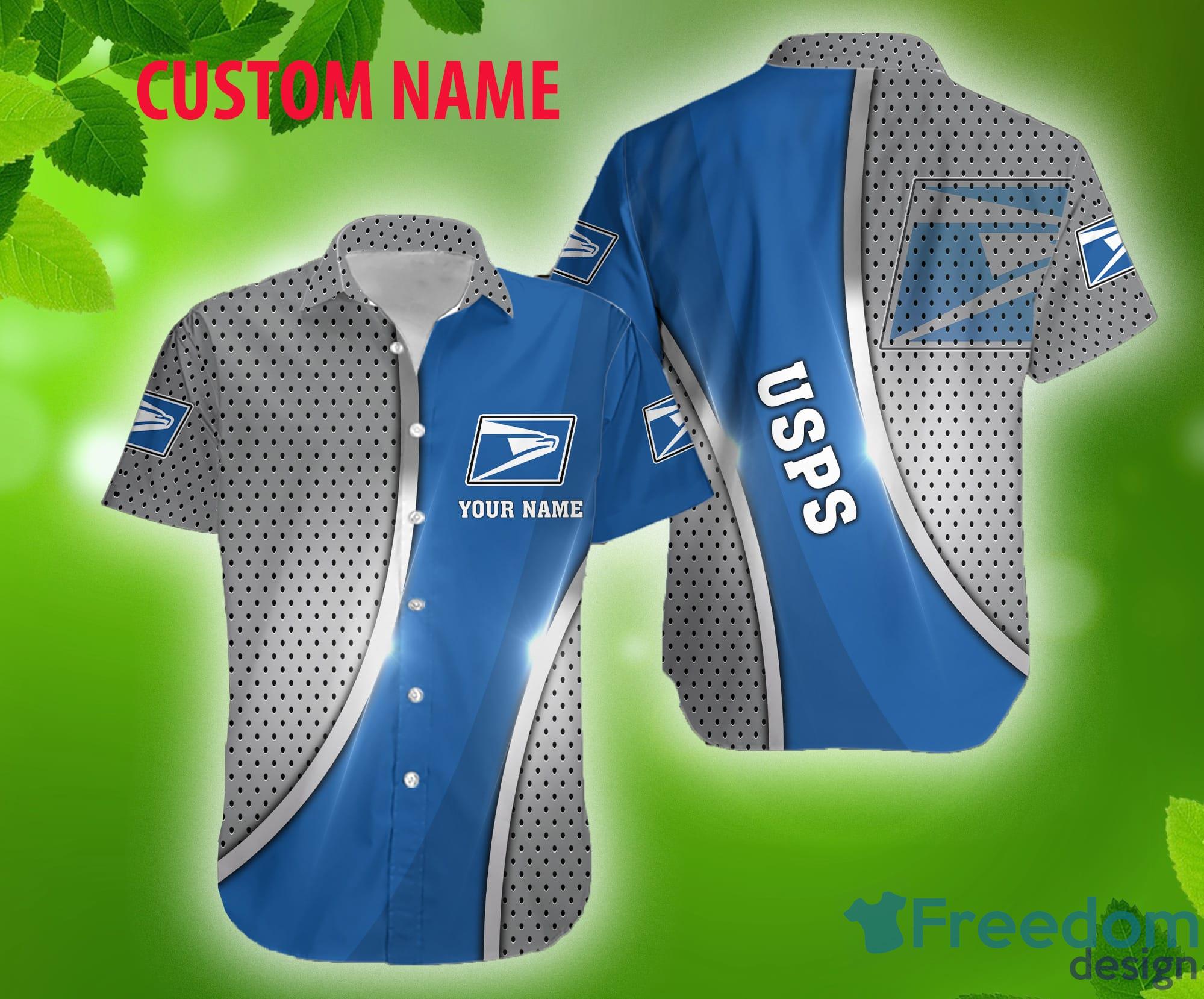 Custom Personalized Summer Men Short Sleeves Blue T-Shirts Uniform