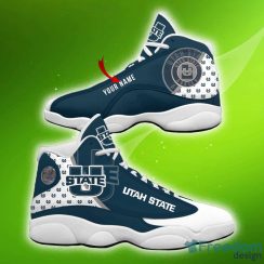 Utah State Aggies Symbol Custom Name Air Jordan 13 Gift Fans Sports Sneaker