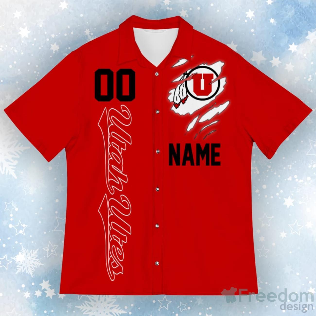 Utah Jazz New Trends Custom Name And Number Christmas Hawaiian