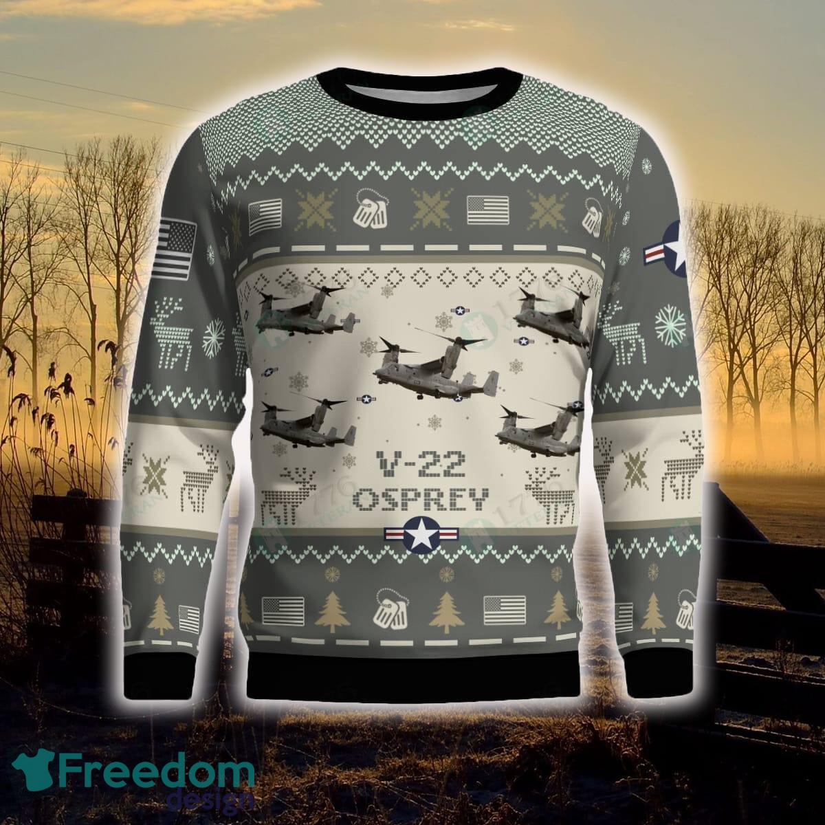 V 22 Osprey V22 Aircraft Ugly Christmas Sweater Veterans Holidays For Men And Women image V-22 Osprey V22 Aircraft Ugly Christmas Sweater Veterans Holidays For Men And Women - V-22 Osprey V22_Aircraft Ugly Sweater_2
