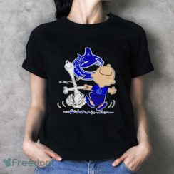 Vancouver Canucks Snoopy And Charlie Brown Dancing Shirt - Ladies T-Shirt