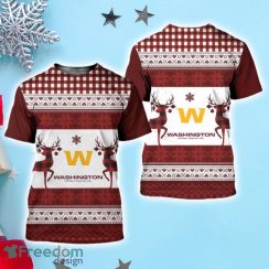 Washington Commanders Christmas 3D Shirt