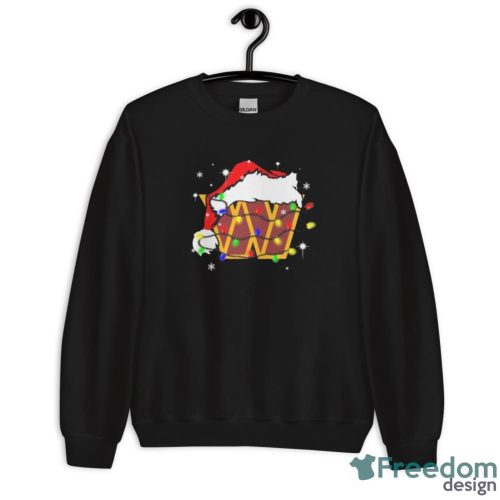 Washington Commanders Santa Hat Christmas Light Shirt Christmas Gift - Unisex Crewneck Sweatshirt