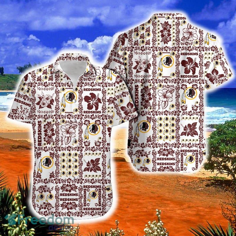 NFL Washington Commanders Hawaiian Shirt Red White Flower Tropical -  Ingenious Gifts Your Whole Family