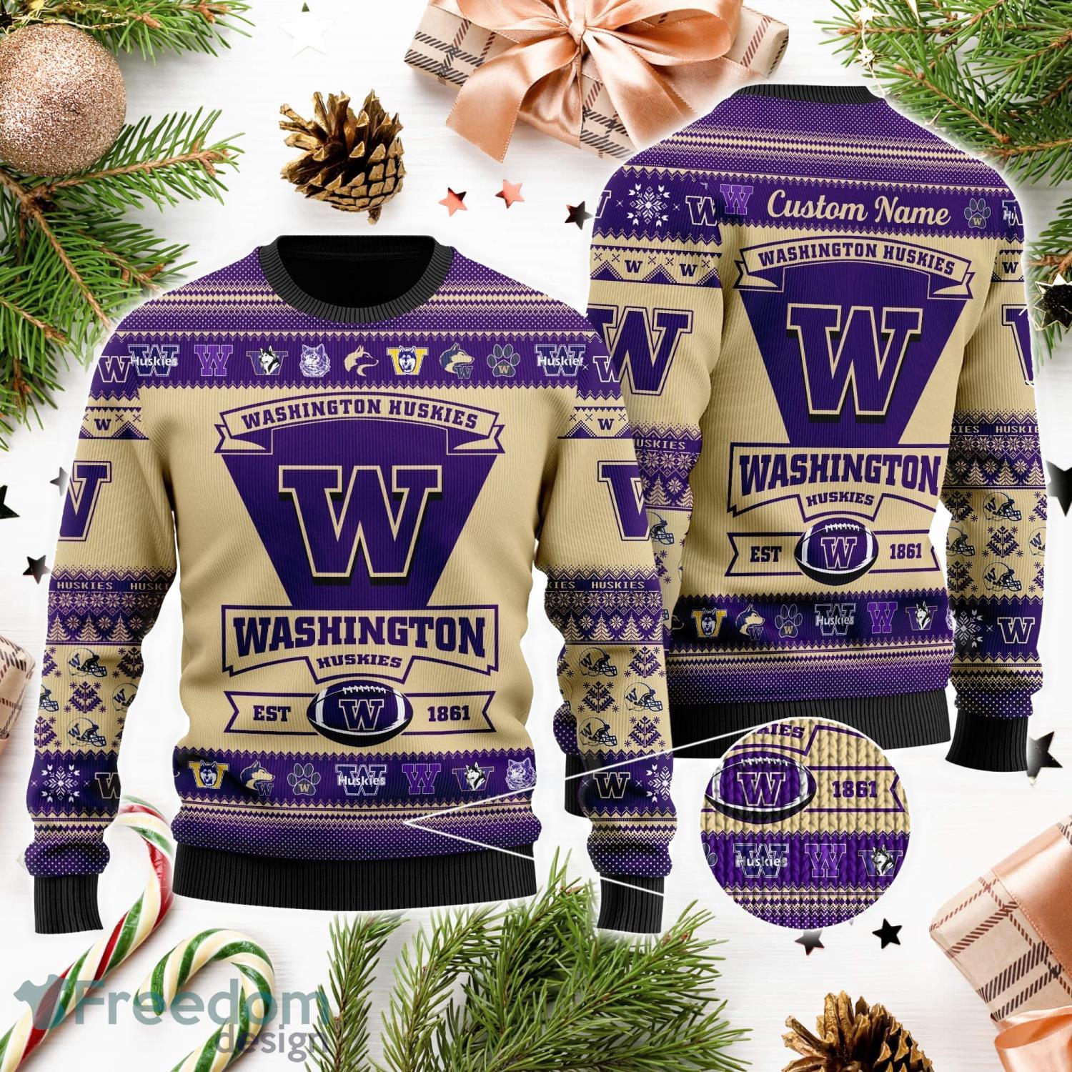 Custom Name Number NFL Washington Football Team Rugby Funny Ugly Sweater  Gift - Bring Your Ideas, Thoughts And Imaginations Into Reality Today