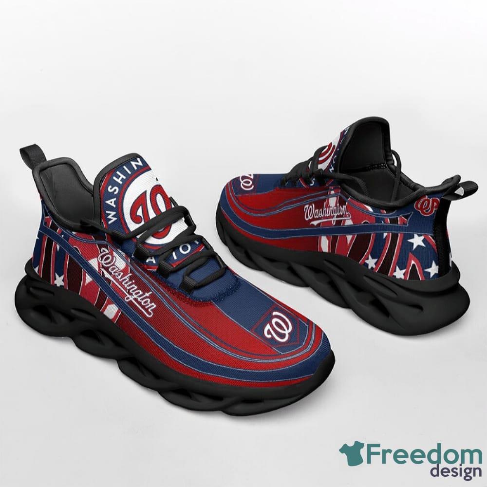 Washington Nationals MLB Trend Sneakers Max Soul Shoes For Fans