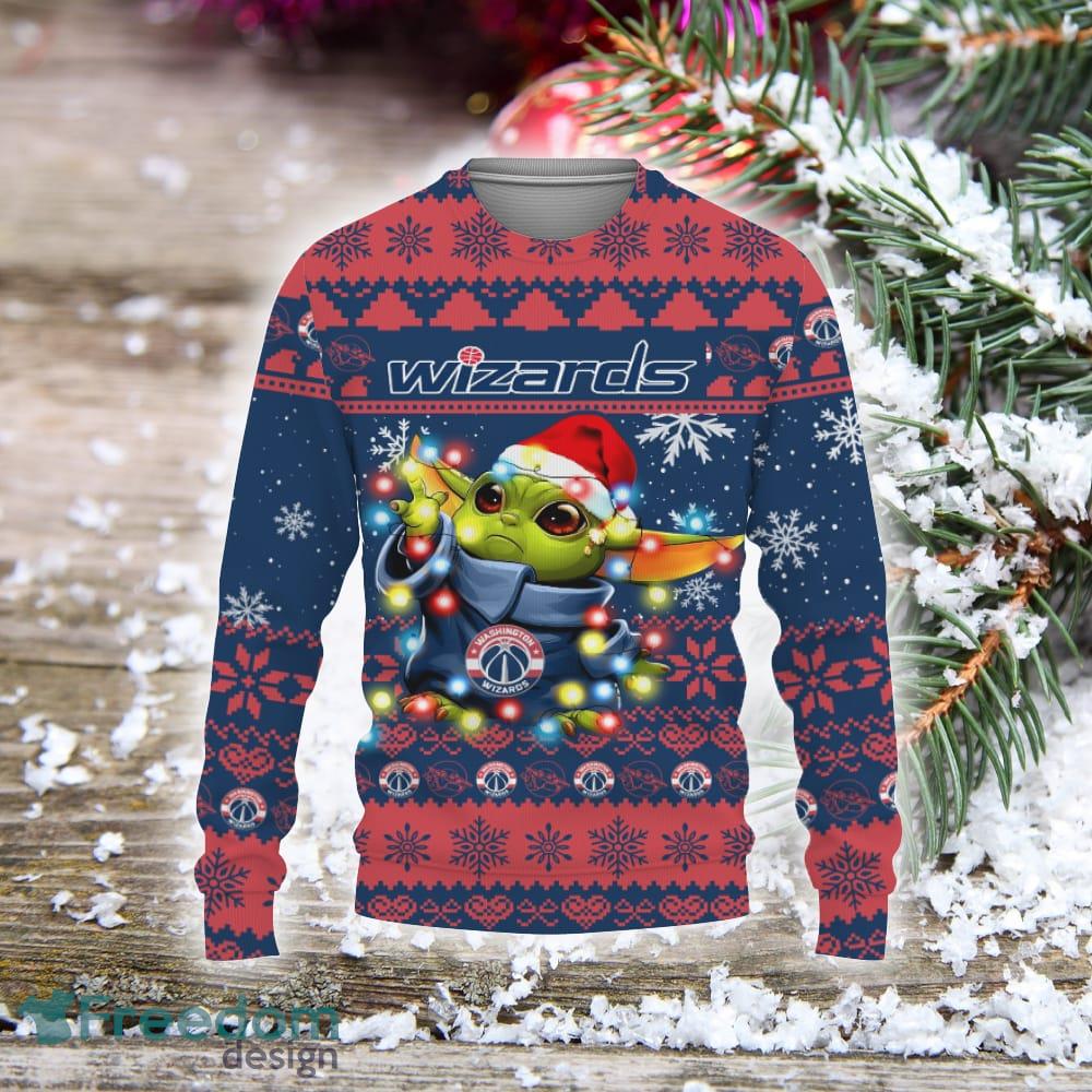 Dallas Mavericks Cute Baby Yoda Star Wars Ugly Christmas Sweater