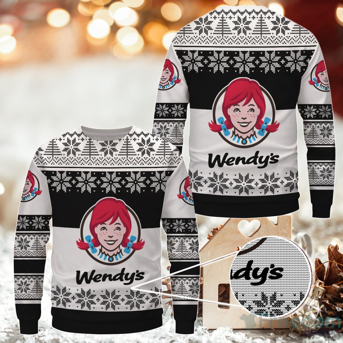 Wendy's Ugly Christmas Sweater Uniform Product Photo 1