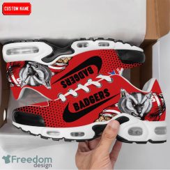 Wisconsin Badgers NCAA New Air Cushion Shoes For Fans Gift Men And Women Running Sneakers Custom Name