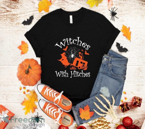 Witches With Hitches Camping Funny Halloween T-Shirt Halloween Gift Sweatshirt Hoodie Product Photo 1