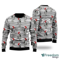 Zebra Wearing Santa Hats Ugly Christmas 3D Sweater Gift For Men And Women