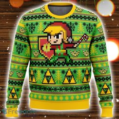 Zelda Holiday Link 3D Ugly Christmas Sweater Christmas Holiday Gift
