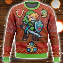 Zelda Link Gems 3D Ugly Christmas Sweater Christmas Holiday Gift