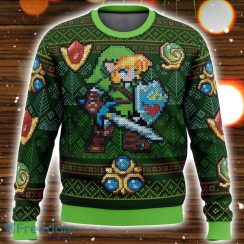 Zelda Link Green 3D Ugly Christmas Sweater Christmas Holiday Gift