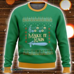 Zelda Make it Rain 3D Ugly Christmas Sweater Christmas Holiday Gift
