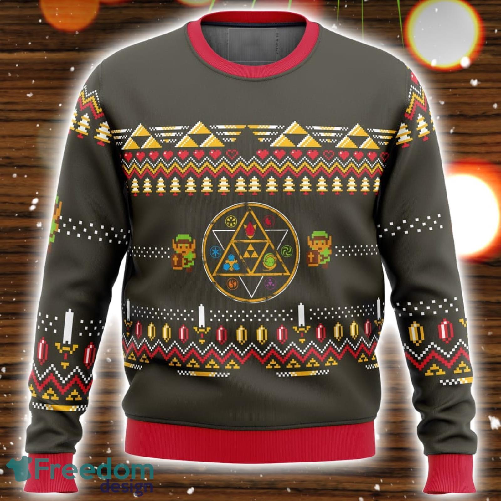 Zelda Rubies 3D Ugly Christmas Sweater Christmas Holiday Gift image Zelda Rubies 3D Ugly Christmas Sweater Christmas Holiday Gift Product Photo 1