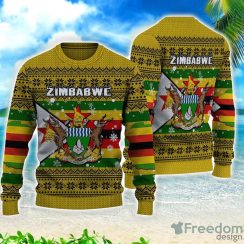 Zimbabwe Christmas Gift 3D All Over Printed Sweater