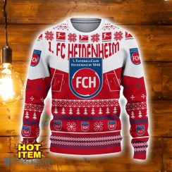 1. FC Heidenheim 3D Ugly Christmas Sweater Christmas Holiday Gift For Men And Women Personalized Name Product Photo 2