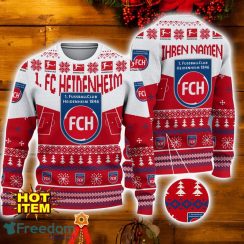 1. FC Heidenheim 3D Ugly Christmas Sweater Christmas Holiday Gift For Men And Women Personalized Name 1. FC Heidenheim 3D Ugly Christmas Sweater Christmas Holiday Gift For Men And Women Personalized Name