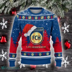 1 FC Heidenheim Ugly Christmas Sweater Santa Hat Logo Trending Christmas Gift For Fans 1 FC Heidenheim Ugly Christmas Sweater Santa Hat Logo Trending Christmas Gift For Fans