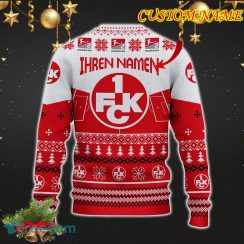 1 FC Kaiserslautern Snowflakes Tree Custom Name Ugly Christmas Sweater New For Fans Gift Holidays Christmas - 1 FC Kaiserslautern 3D Sweater Christmas Photo 3