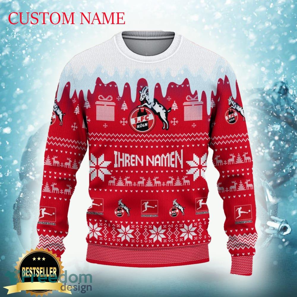 1 FC Koln Logo Ugly Christmas Sweater New Gift For Men And Women image 1 FC Koln Logo Ugly Christmas Sweater New Gift For Men And Women - 1 FC Koln Ugly Christmas Sweater Photo 2