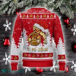 1 FC Koln Ugly Christmas Sweater Santa Hat Logo Trending Christmas Gift For Fans - 1 FC Koln Ugly Christmas Sweater_3