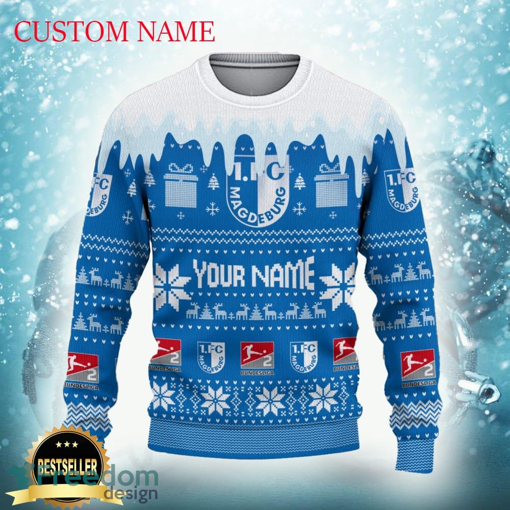 1 FC Magdeburg Logo Ugly Christmas Sweater New Gift For Men And Women image 1 FC Magdeburg Logo Ugly Christmas Sweater New Gift For Men And Women - 1 FC Magdeburg Ugly Christmas Sweater Photo 2