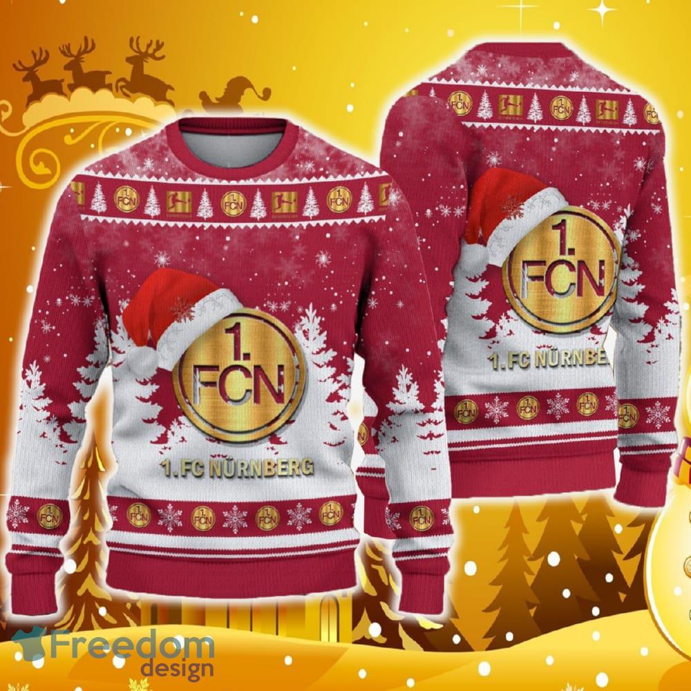 1 FC Nurnberg Ugly Christmas Sweater Santa Hat Logo Tree Gift For Men And Women image 1 FC Nurnberg Ugly Christmas Sweater Santa Hat Logo Tree Gift For Men And Women - 1 FC Nurnberg Ugly Christmas Sweater Santa Hat Logo Tree Gift For Men And Women