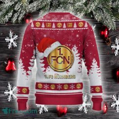 1 FC Nurnberg Ugly Christmas Sweater Santa Hat Logo Trending Christmas Gift For Fans - 1 FC Nurnberg Ugly Christmas Sweater_3