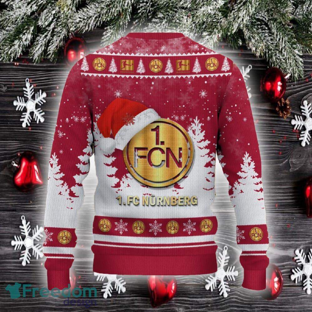1 FC Nurnberg Ugly Christmas Sweater Santa Hat Logo Trending Christmas Gift For Fans image 1 FC Nurnberg Ugly Christmas Sweater Santa Hat Logo Trending Christmas Gift For Fans - 1 FC Nurnberg Ugly Christmas Sweater_3