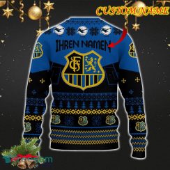 1 FC Saarbracken Snowflakes Tree Custom Name Ugly Christmas Sweater New For Fans Gift Holidays Christmas - 1 FC Saarbracken 3D Sweater Christmas Photo 3