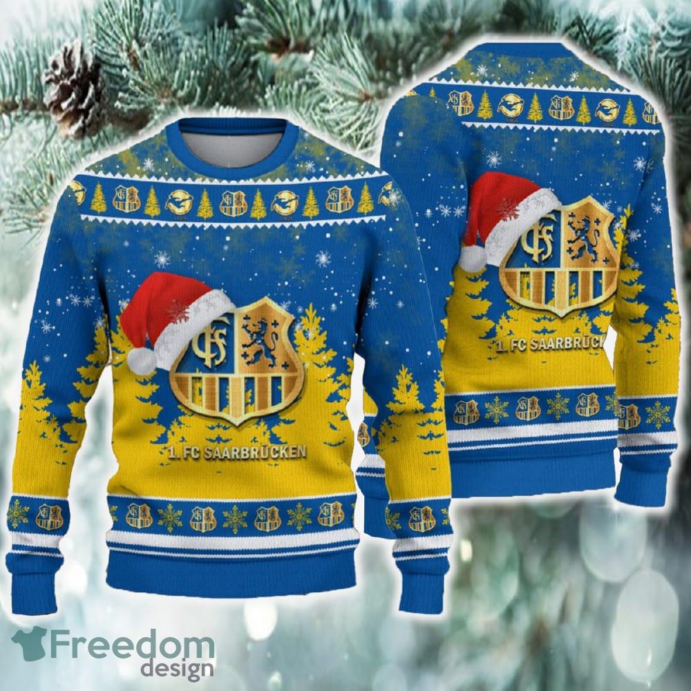 1 FC Saarbrucken Ugly Christmas Sweater Santa Hat Logo Tree New For Fans image 1 FC Saarbrucken Ugly Christmas Sweater Santa Hat Logo Tree New For Fans - 1 FC Saarbrucken Ugly Christmas Sweater Santa Hat Logo Tree New For Fans