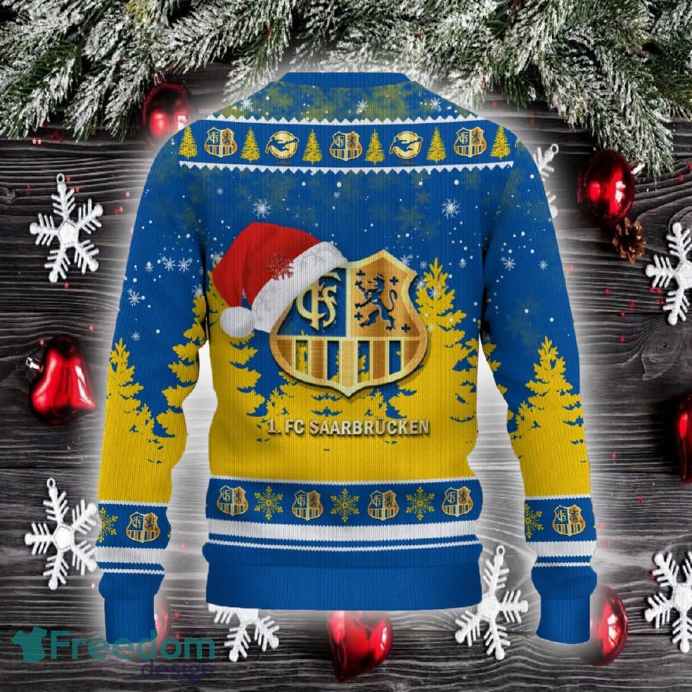1 FC Saarbrucken Ugly Christmas Sweater Santa Hat Logo Trending Christmas Gift For Fans image 1 FC Saarbrucken Ugly Christmas Sweater Santa Hat Logo Trending Christmas Gift For Fans - 1 FC Saarbrucken Ugly Christmas Sweater_3