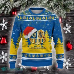 1 FC Saarbrucken Ugly Christmas Sweater Santa Hat Logo Trending Christmas Gift For Fans