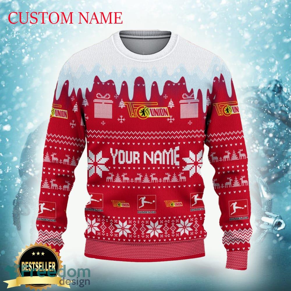 1 FC Union Berlin Logo Ugly Christmas Sweater New Gift For Men And Women image 1 FC Union Berlin Logo Ugly Christmas Sweater New Gift For Men And Women - 1 FC Union Berlin Ugly Christmas Sweater Photo 2