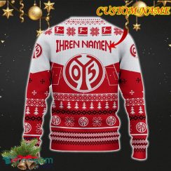 1 FSV Mainz 05 Snowflakes Tree Custom Name Ugly Christmas Sweater New For Fans Gift Holidays Christmas - 1 FSV Mainz 05 3D Sweater Christmas Photo 3