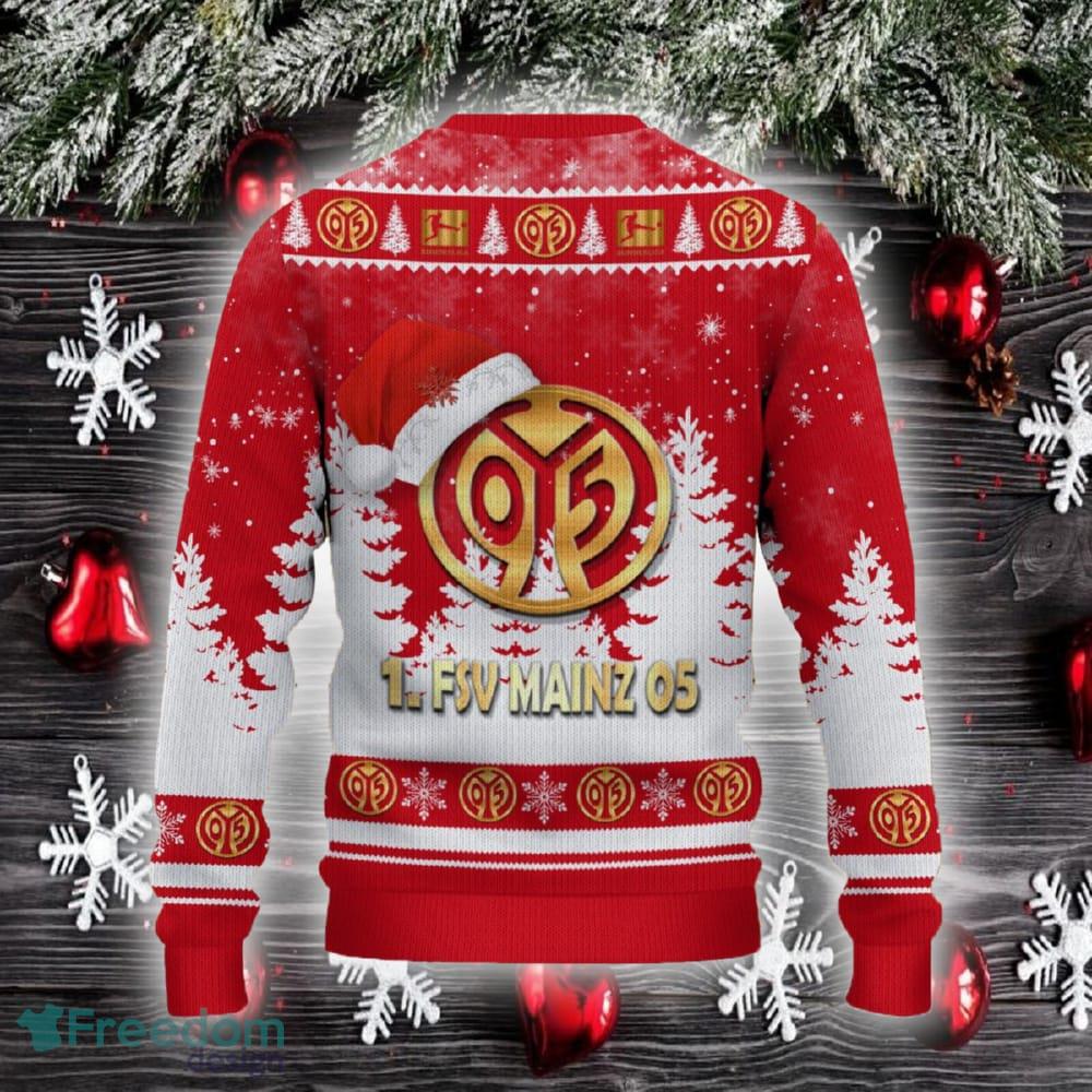 1 FSV Mainz 05 Ugly Christmas Sweater Santa Hat Logo Trending Christmas Gift For Fans image 1 FSV Mainz 05 Ugly Christmas Sweater Santa Hat Logo Trending Christmas Gift For Fans - 1 FSV Mainz 05 Ugly Christmas Sweater_3