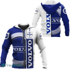 AB Volvo Car Logo Custom Name 3D Hoodie Full Over Print For Men And Women - AB Volvo 3D Apparel Zip Hoodie, Button Hawaii Shirt Personalized_3