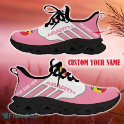 Abarth Pink Car Logo Max Soul Sneakers For Fans Team Running Shoes Gift Men And Women - Abarth Max Soul Shoes New Car_7