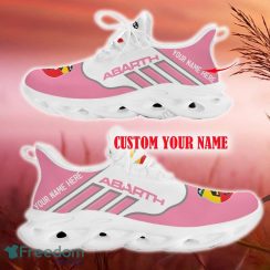 Abarth Pink Car Logo Max Soul Sneakers For Fans Team Running Shoes Gift Men And Women