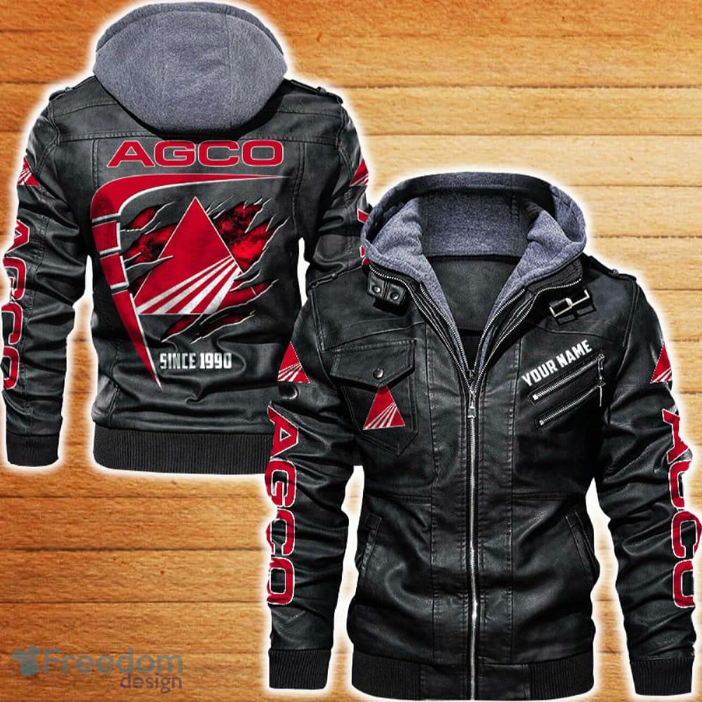 AGCO Allis Leather Jacket Car Logo Trending Gift For Men And Women Fans Christmas Custom Name image AGCO Allis Leather Jacket Car Logo Trending Gift For Men And Women Fans Christmas Custom Name - AGCO Allis Leather Jacket Car For Fans_1