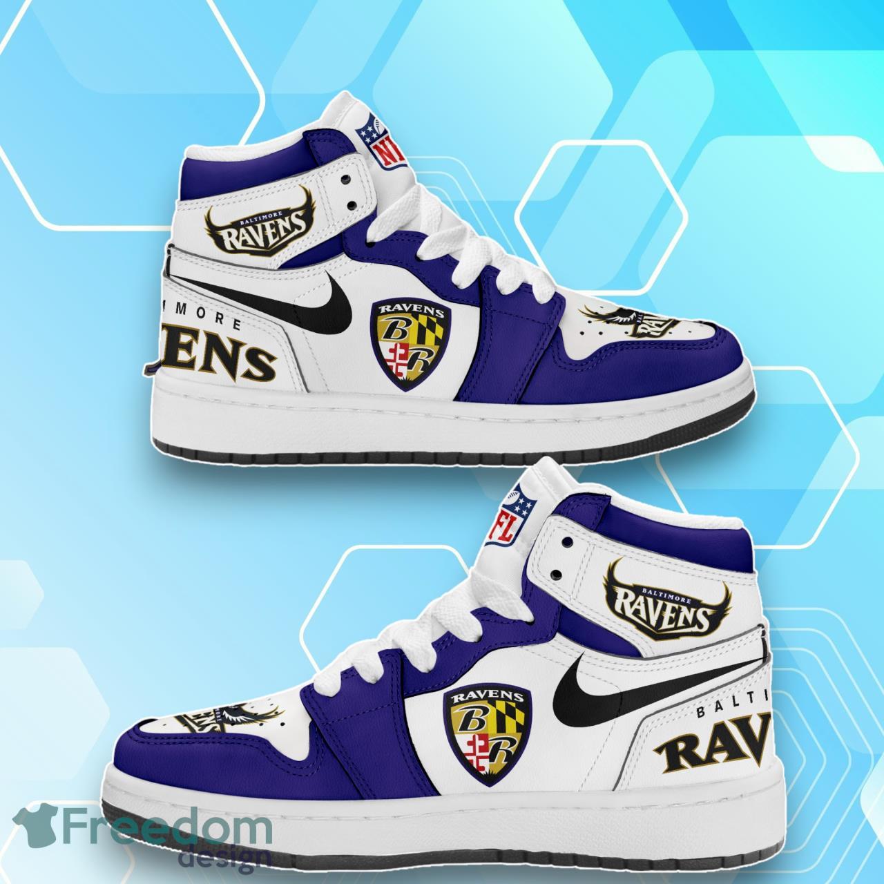 Air Jordan Hightop Baltimore Ravens Shoes Product Photo 1