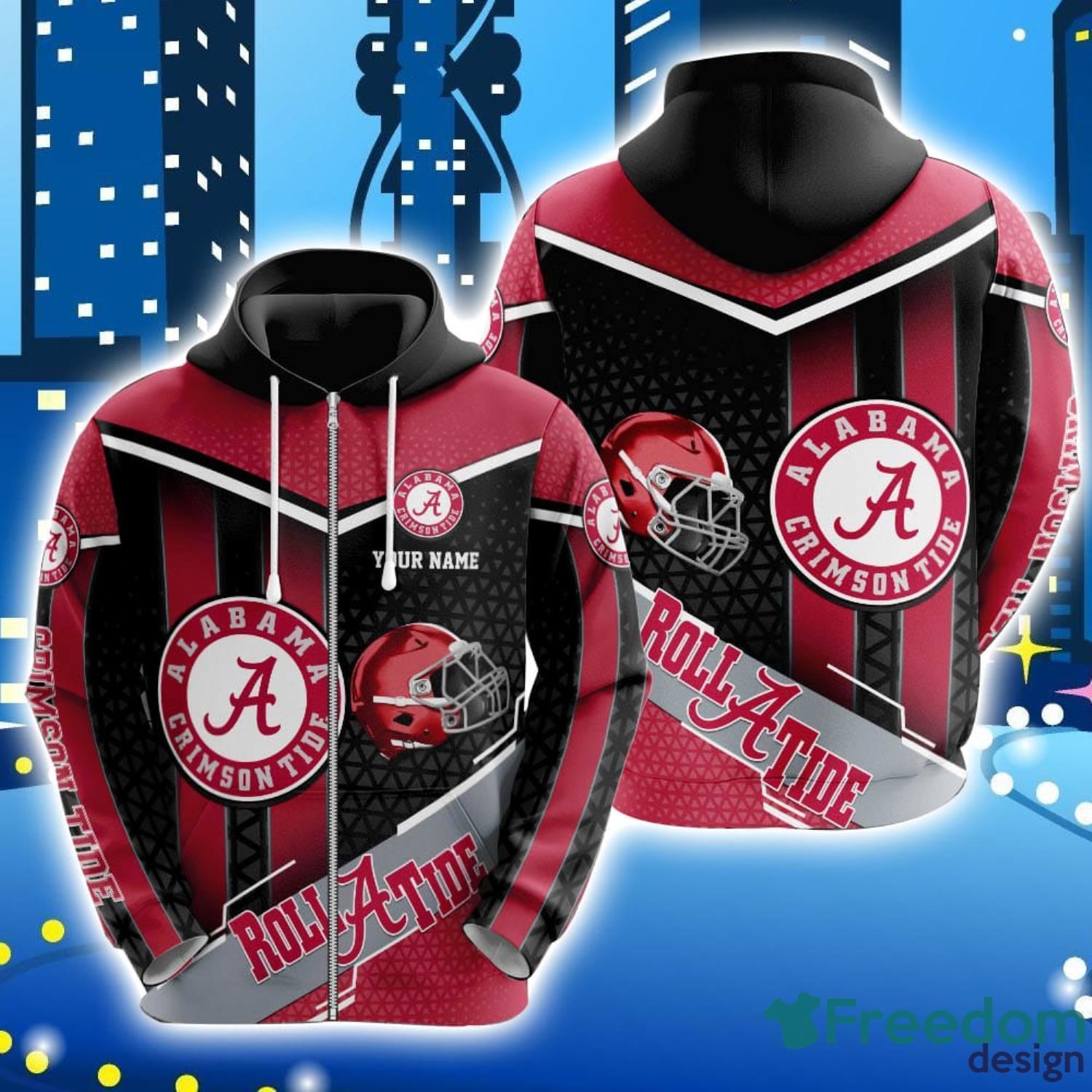 Alabama Crimson Tide Custom Name For Fans 3D All Over Printed Hoodie Sport Team Gift image Alabama Crimson Tide Custom Name For Fans 3D All Over Printed Hoodie Sport Team Gift Product Photo 2