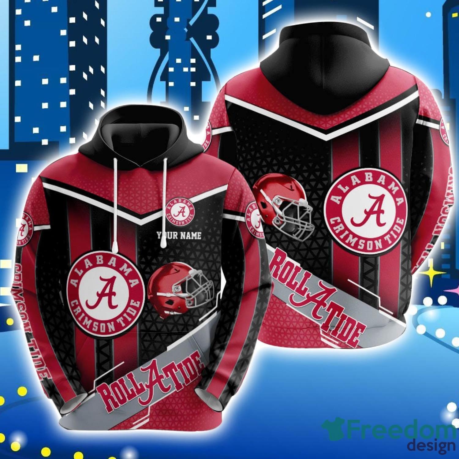 Alabama Crimson Tide Custom Name For Fans 3D All Over Printed Hoodie Sport Team Gift image Alabama Crimson Tide Custom Name For Fans 3D All Over Printed Hoodie Sport Team Gift Product Photo 1