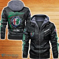 Alfa Romeo Leather Jacket Car Logo Trending Gift For Men And Women Fans Christmas Custom Name Alfa Romeo Leather Jacket Car Logo Trending Gift For Men And Women Fans Christmas Custom Name