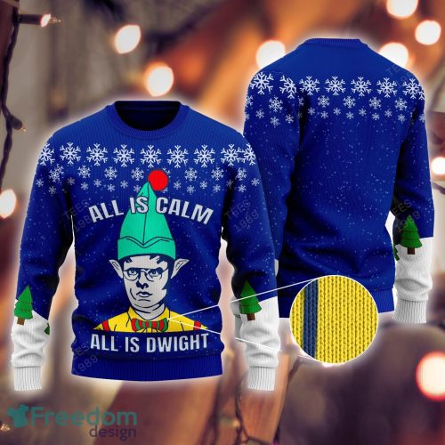 All Is Calm All is Dwight Ugly Sweater Gift For Christmas - All Is Calm All is Dwight Ugly Sweater Gift For Christmas